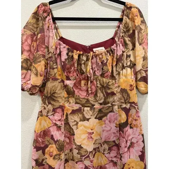 Showpo Jasalina Midi Dress Puff Sleeve Dress, Women's 12 - Picture 8 of 9